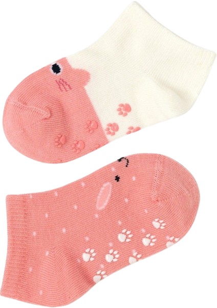 Kız Bebek Hayvan Desenli 2'li Step Çorap fırsatları
