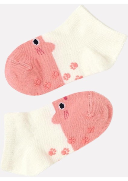 Kız Bebek Hayvan Desenli 2'li Step Çorap indirimleri