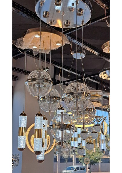 Üç Renk Kumandalı LED Sarkıt Avize indirimleri