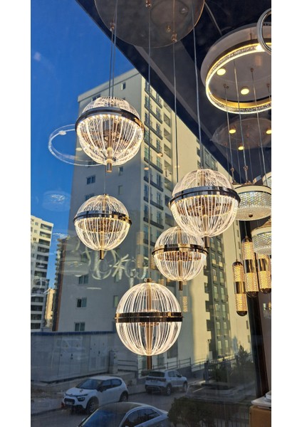 Üç Renk Kumandalı LED Sarkıt Avize