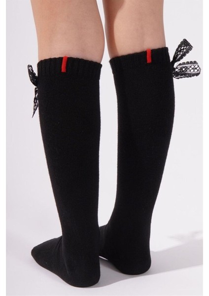 Family Dizaltı Kurdeleli Çocuk Basic Çorap Siyah indirimleri