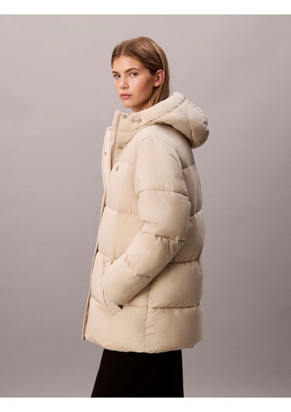 Kemerli Orta Kalınlıkta Şişme Kadın Kahverengi Ceket LV047D507G-NSU indirimleri