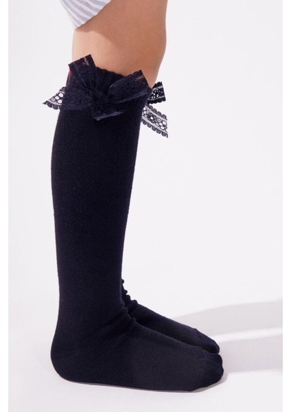 Family Dizaltı Kurdeleli Çocuk Basic Çorap Lacivert indirimleri