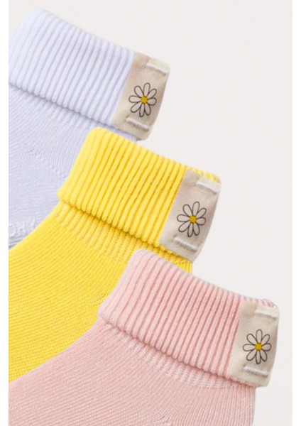 Bebek Papatya Detaylı 3'lü Kutulu Soket Çorap indirimleri