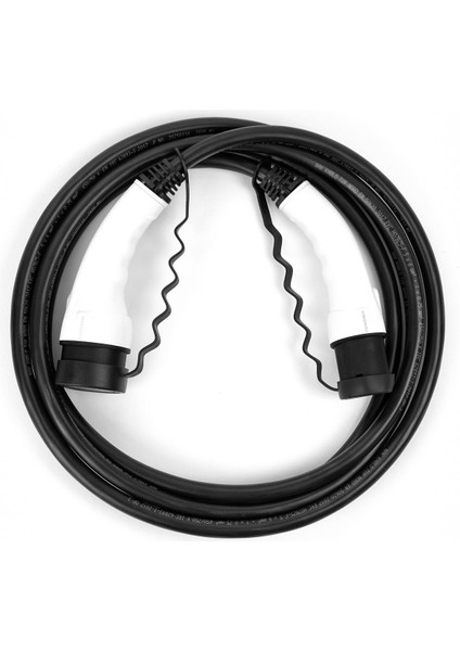 5 Metre Elektrikli Araç Şarj Kablosu 22KW Tip 2 – Trifaze | Siyah | 32A fiyatları