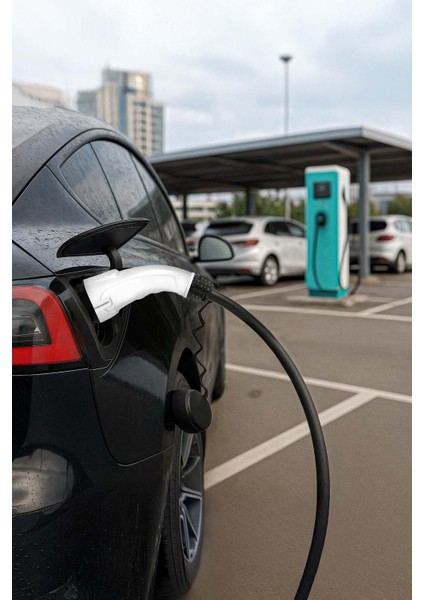 5 Metre Elektrikli Araç Şarj Kablosu 22KW Tip 2 – Trifaze | Siyah | 32A modelleri