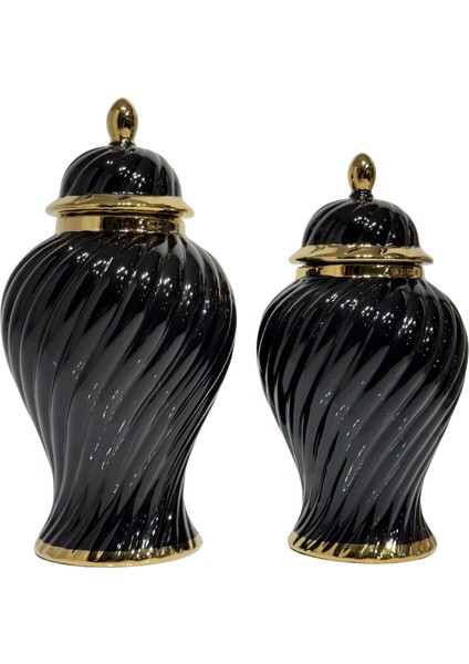 Seramik Halat Desen Büyük Küp Siyah modelleri