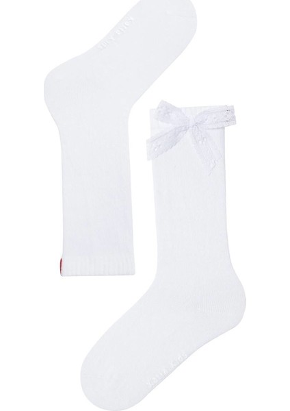 Family Dizaltı Kurdeleli Çocuk Basic Çorap Beyaz modelleri