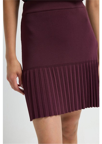 Pilise Detaylı Mini Triko Etek Murdum 12745588000 indirimleri