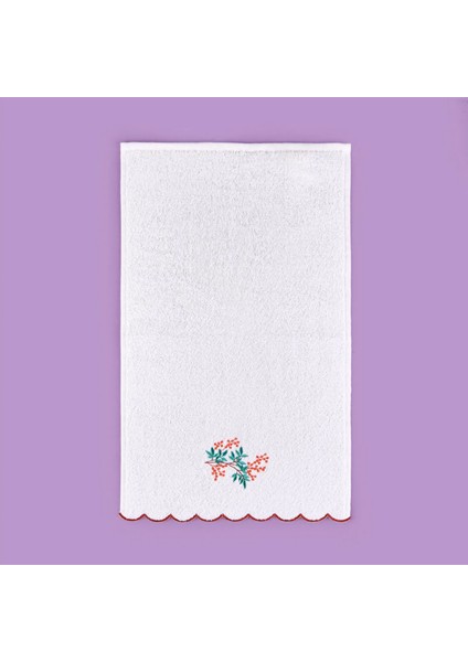 Soft Urban Delight Onda El Havlusu - Ekru / Kahverengi - 30X50 cm