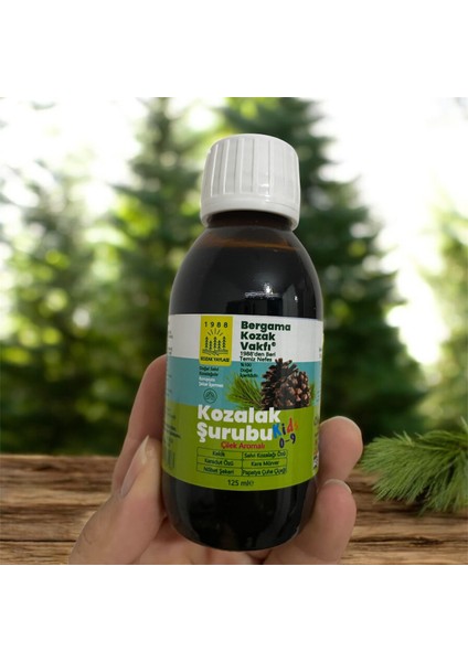 Bergama Kozak Vakfı Kozalak Şurubu Kids Çocuklar Için Çilek Aromalı 3 x 125 ml Şurup indirimleri