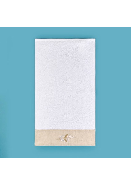 Soft French Cottage Ruva El Havlusu - Ekru - 30X50 cm