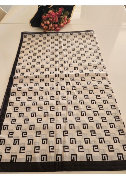 G Desenli Siyah ve Krem Tonlarında Soft Şal fiyatları