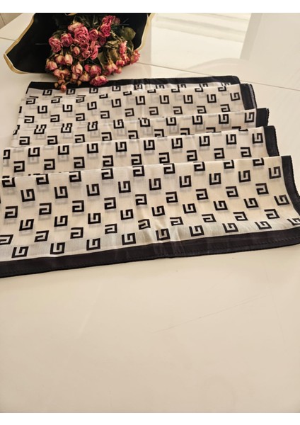 G Desenli Siyah ve Krem Tonlarında Soft Şal fırsatları