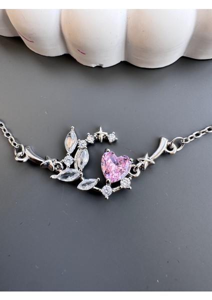 Pembe Kalpli Çelik Bileklik fiyatları