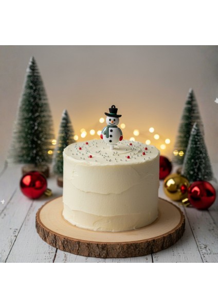 5 Adet Özel Seri Kardan Adam Pasta Süsü Seti - Noel Temalı Kek Lolipop (Cake Pop) Topper Figürü indirimleri