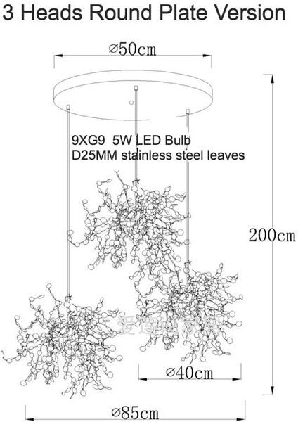Yuvarlak Modern Üçlü Pullu Altın Renkli Sarkıt Avize fırsatları