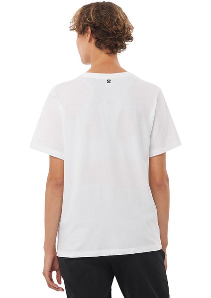 Logo Combo Kadın Beyaz Tişört