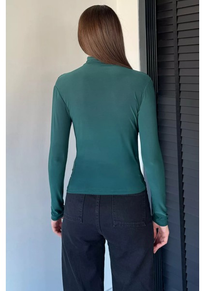 Omuz ve Bel Drapeli Uzun Kol Bluz P-00012516 fırsatları