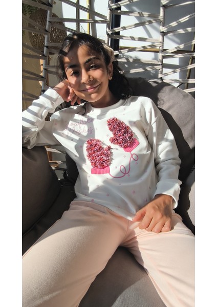 Kız Çocuk Sweatshirt Bluz Rahat Modern Şık Yumuşacık, Canlı Renkler