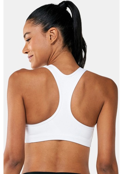 Training Futura Swoosh Medium Support Sports Bra Kadın Spor Büstiyer Bra Beyaz fiyatları