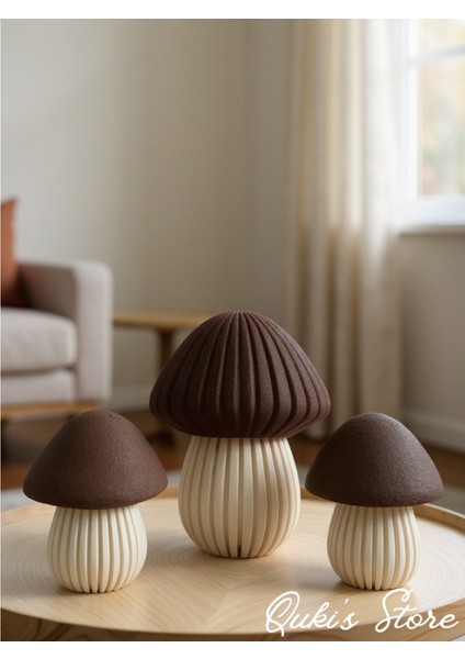 Dekoratif Mantar Biblo Seti, 3'lü