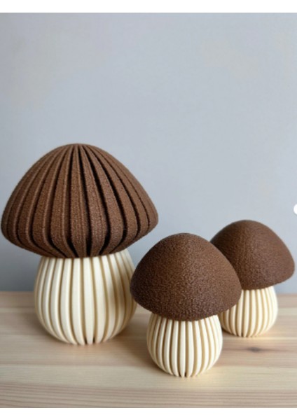 Dekoratif Mantar Biblo Seti, 3'lü fırsatları