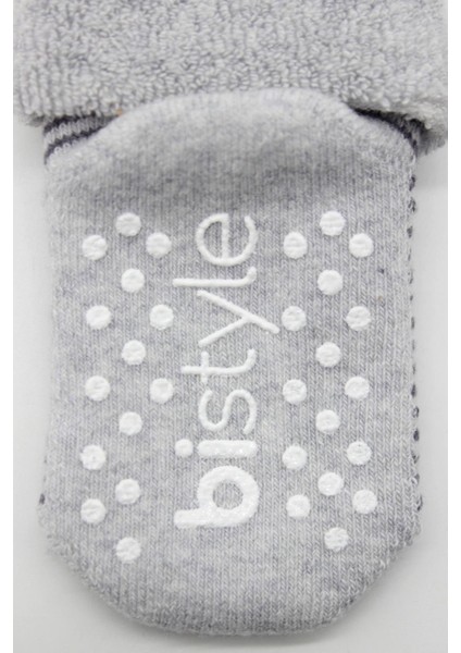 2li Çemberli Kaymaz Havlu Soket Çorap 10503 Gri-Antrasit indirimleri