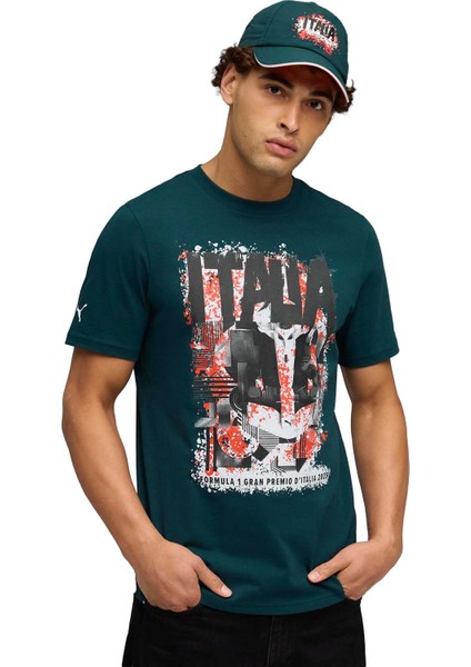 F1 Italy Tee Yeşil Erkek Kısa Kol T-Shirt
