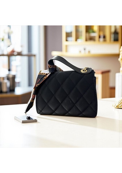 Fularlı Kapitone Kadın El ve Omuz Çantası modelleri