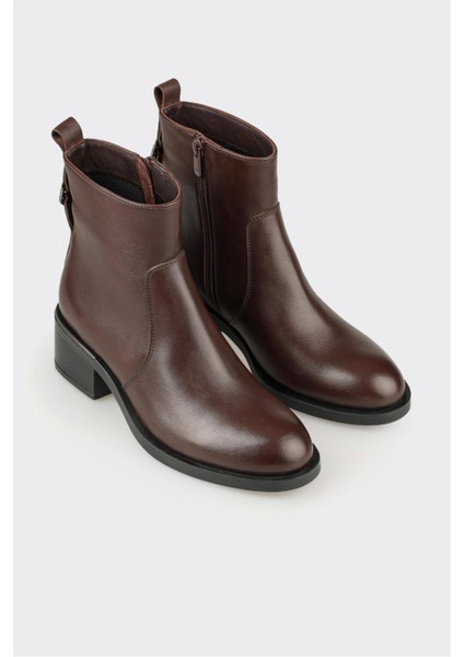 Kahve Deri Kadın Günlük Bot fiyatları