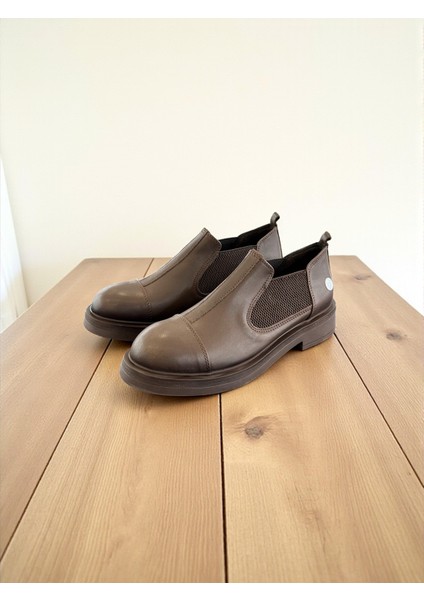 D25KA-7220 Kahve Hakiki Deri Tam Ortopedik Kadın Casual Günlük Ayakkabı fiyatları