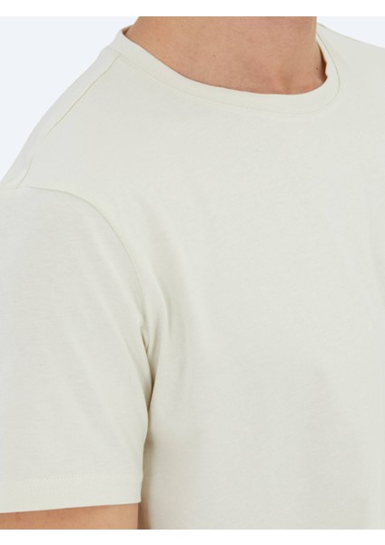 Taş Düz Bisiklet Yaka %100 Pamuk T-Shirt fırsatları