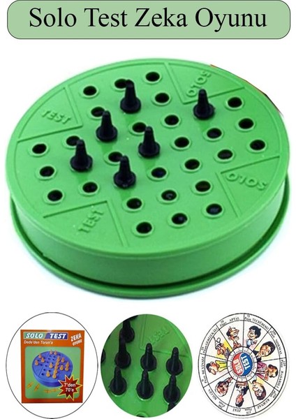 Solo Test Zeka Oyunu 1 Adet Plastik Solotest Beyin Jimnastiği Oyuncak Karne Sınıf Çocuk Hediyesi Dededen Toruna Nostalji