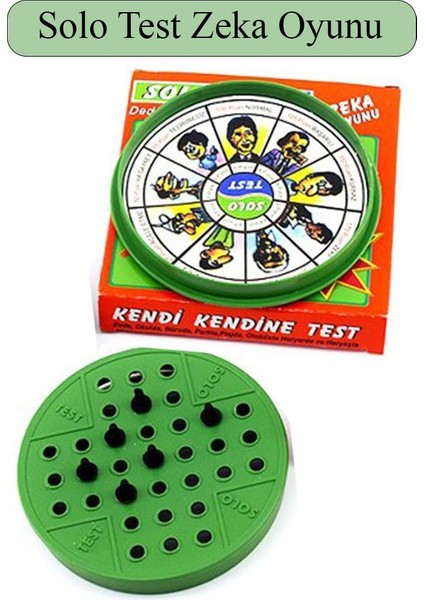 Solo Test Zeka Oyunu 1 Adet Plastik Solotest Beyin Jimnastiği Oyuncak Karne Sınıf Çocuk Hediyesi Dededen Toruna Nostalji fiyatları