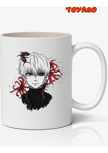 Tokyo Ghoul Ken Kaneki Anime Temalı Beyaz Kupa Bardak Sevgiliye Arkadaşa Hediye