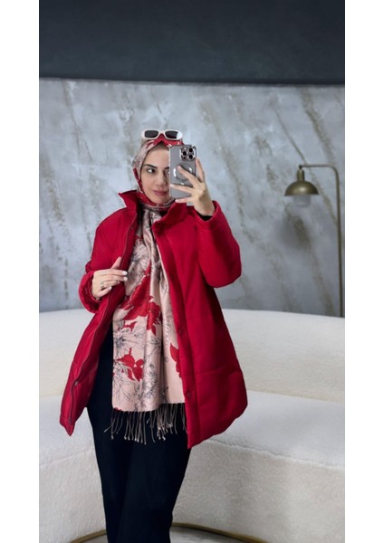 Açelya Desenli İpek Şal Fondöten