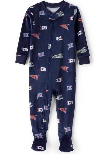 Erkek Çocuk Lacivert Polar Tulum