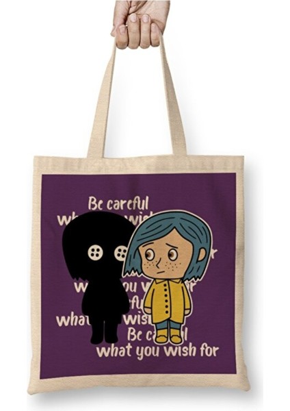 Caroline Be Careful Bez Çanta Uzun Saplı Alışveriş Çantası Plaj Çantası