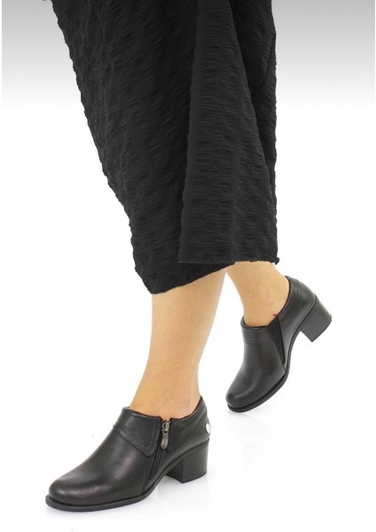 D25KA-3725 Siyah Hakiki Deri Tam Ortopedik Kadın Casual Günlük Ayakkabı fırsatları