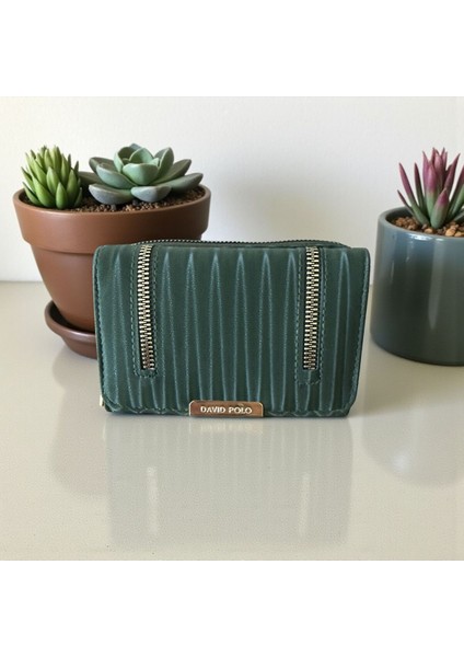 Davıd Polo Pileli Kadın Cüzdan