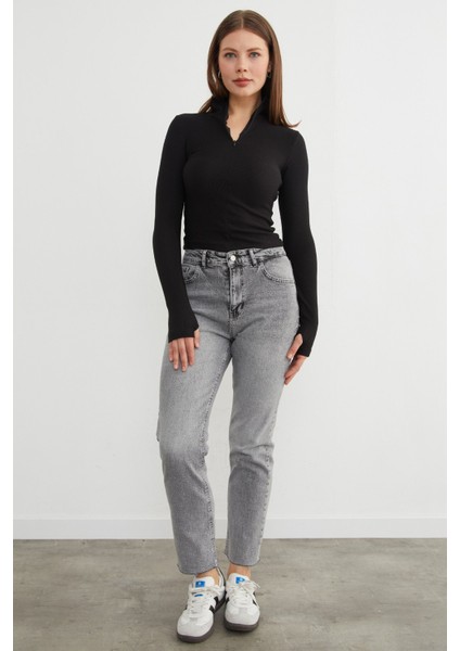 Fitilli Fermuarlı Dik Yaka Bluz fiyatları