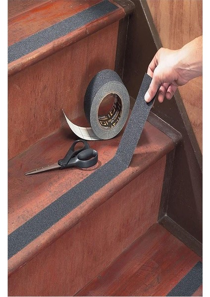 Merdiven Kaydırmaz Bant 1 Adet 5 Metre Zemin Kaymaz Band 5 cm Yapışkanlı Basamak Mermer Beton Fayans Ayakkabı Ahşap Bant modelleri