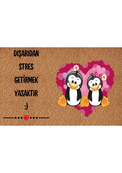 Dekoratif , Eğlenceli Dijital Baskı Kapı Önü Paspası - Paspas