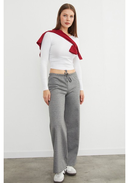 Beli Bağlamalı Bol Paça Modal Pantolon modelleri