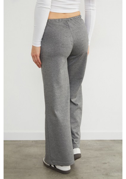 Beli Bağlamalı Bol Paça Modal Pantolon