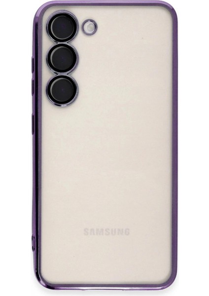 Samsung Galaxy S23 Kılıf Razer Lensli Silikon - Mor (K95) fiyatları