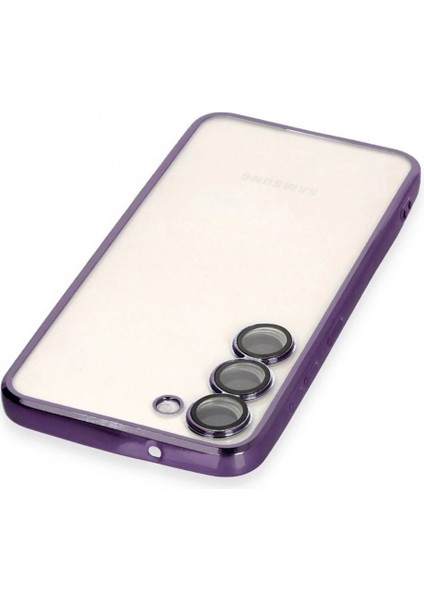 Samsung Galaxy S23 Kılıf Razer Lensli Silikon - Mor (K95) modelleri
