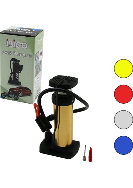 Dikey Mode Lince Pistonlu Ayak Pompası Oto-Araç - Bisiklet-Motor Lastik - Top - Şişme Havuz-Yatak (5067)