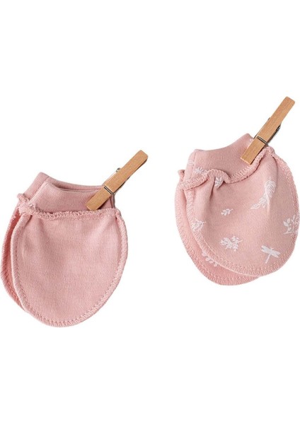 AC23070 Floral 100% Organic Cotton Prematüre Eldiven Pink